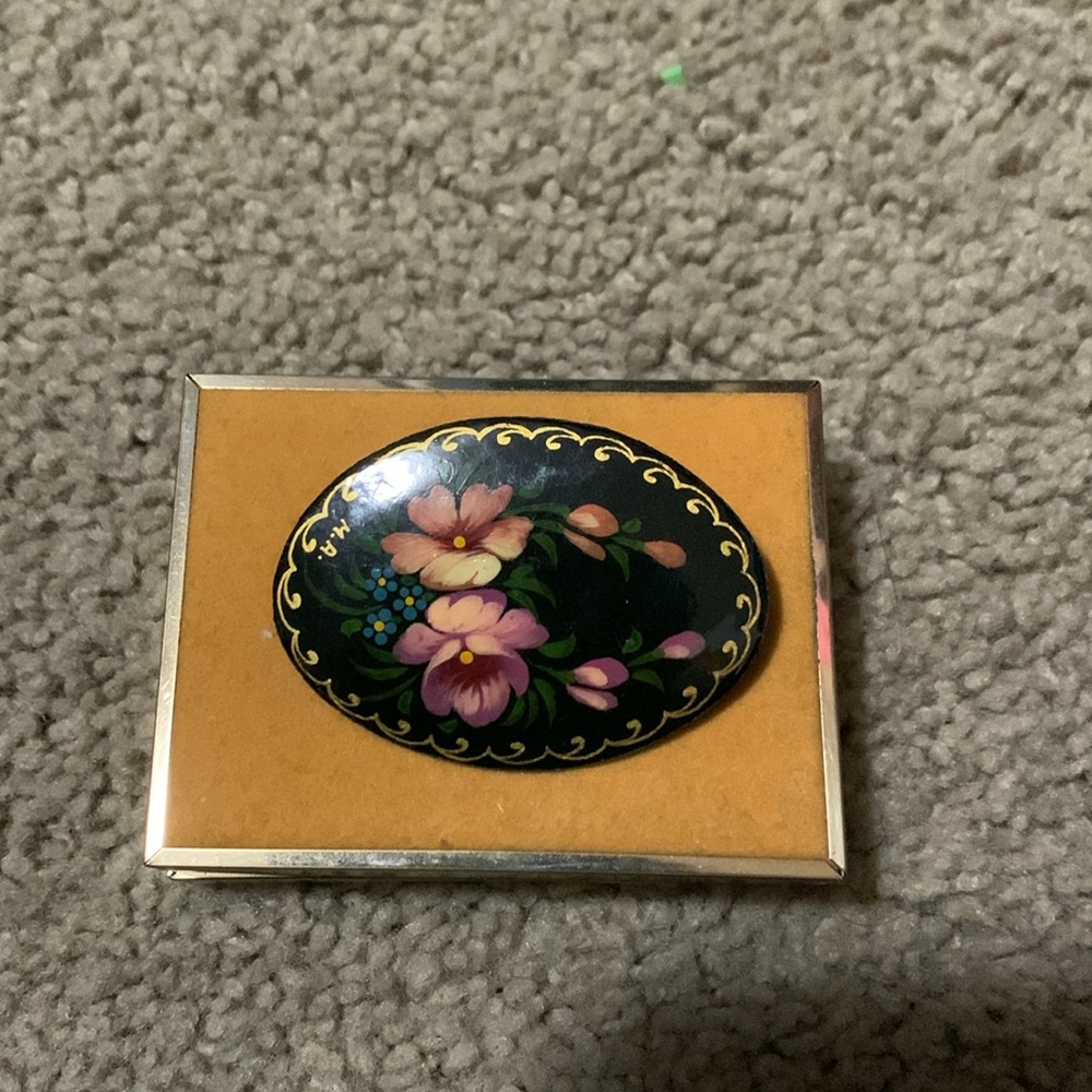 💙 Russian flower brooch